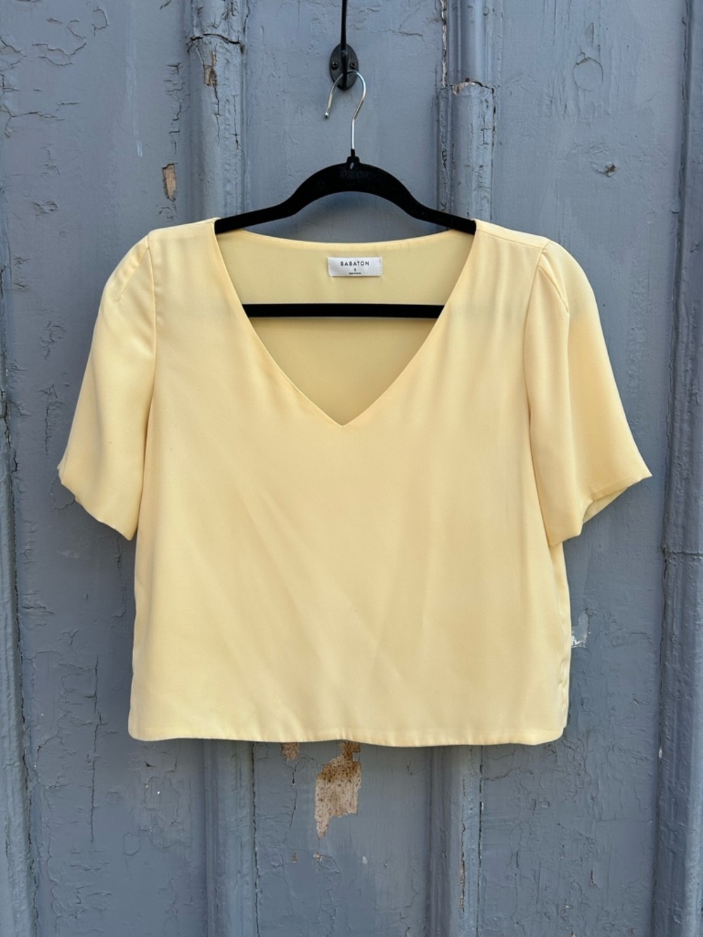 Babaton Yellow Randy Blouse, size Small - Picture 2 of 7